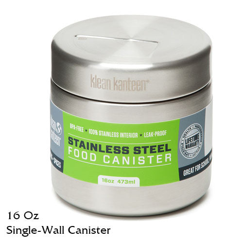 Klean Kanteen Single Wall Food Canisters - 8/16 fl. oz