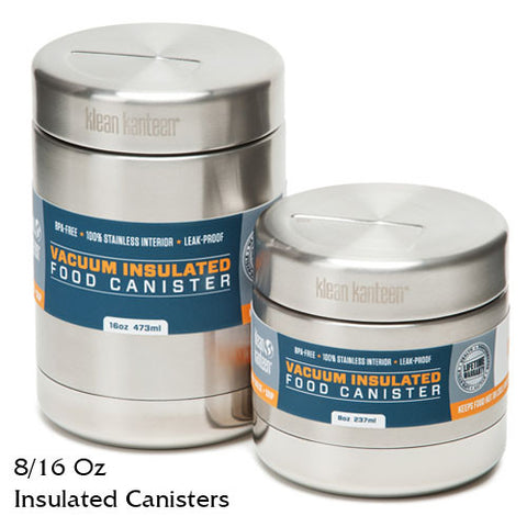 Klean Kanteen Vacuum-Insulated Food Canisters - 8/16 fl. oz.