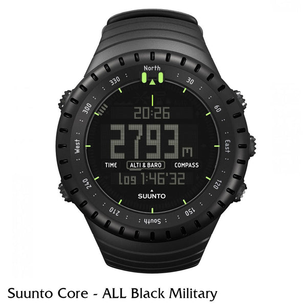 SUUNTO CORE オールブラック　時計 Suunto Core Multifunction Watch - All Black – Vassar Outdoors