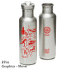 Klean Kanteen Graphics Collection Stainless Steel Bottle with All Stainless Loop-Top Cap - 27 fl. oz.